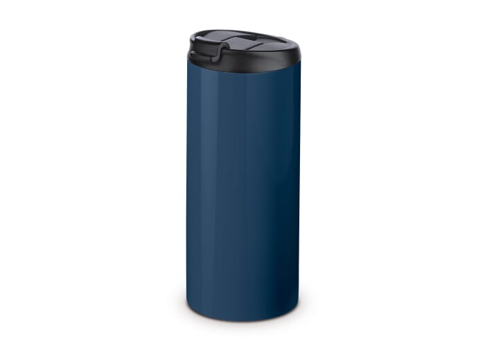 Mug de voyage publicitaire étanche 350 ml Bleu foncé